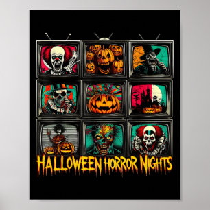 Poster Nuits d'horreur d'Halloween Film effrayant