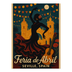 Poster Nuits flamenco - Feria de Abril, Séville