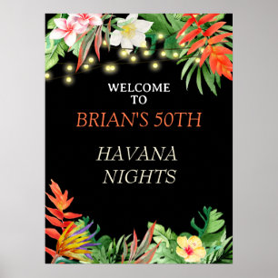 Poster Nuits havanaises, Fête Nuits havanaises, Tropical