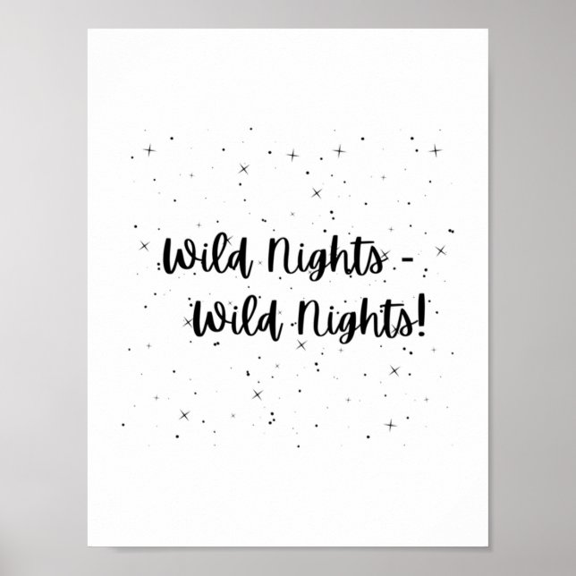 Poster Nuits sauvages Emily Dickinson (Devant)