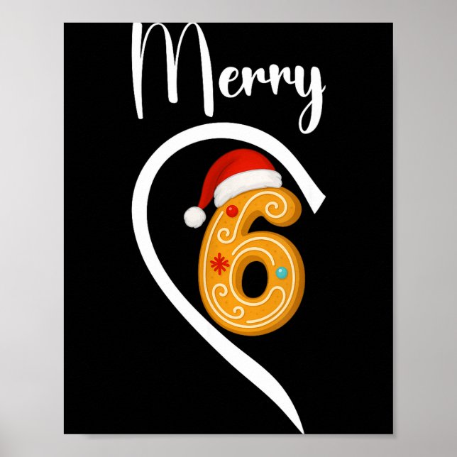 Poster Number 67 Matching Christmas 6 7 Six Seven 6 7 Mem (Devant)