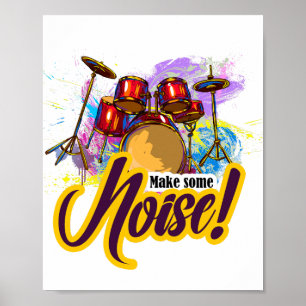 Poster numériquement tambours peints