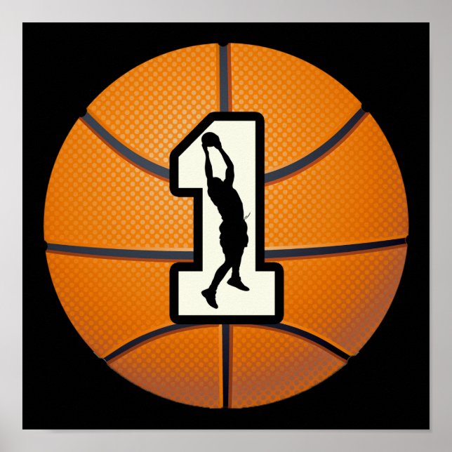 Poster Numéro 1 Basketball et joueurs (Devant)