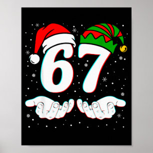 Poster Numéro 67 correspondant Six Sept 6 7 Meme 6-7 Noël