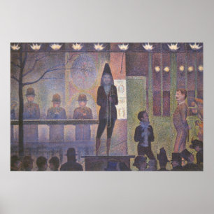 Poster Numéro de cirque de cirque par Georges Seurat, art