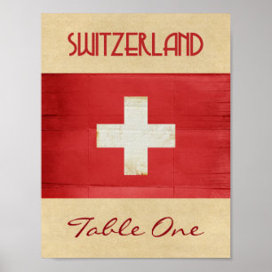 Poster Numéro de table Suisse