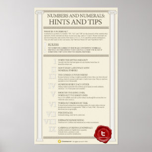 Poster Numéros et chiffres : conseils et astuces