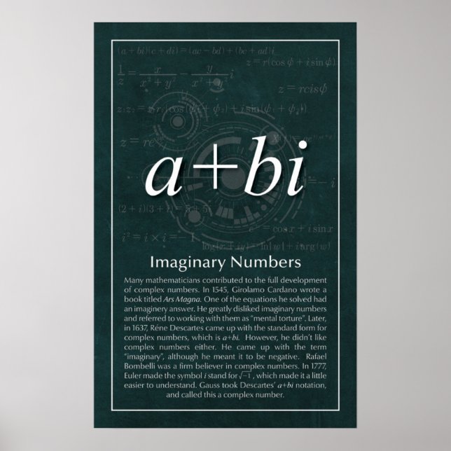 Poster Numéros imaginaires (Devant)