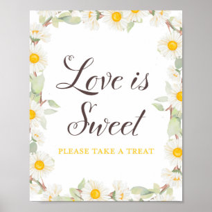 Poster Nuptiale à thème du printemps   Panneau Baby showe