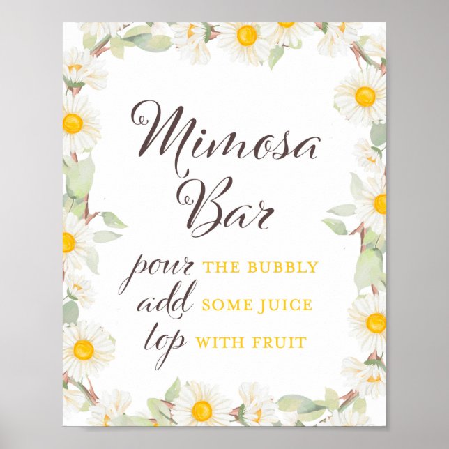 Poster Nuptiale à thème du printemps | Panneau Baby showe (Devant)