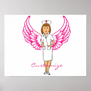 Poster Nurse Angel Wings Thunder_Cove