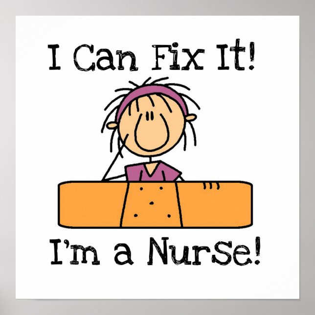 Poster Nurse I Can Fix It T-shirts et cadeaux (Devant)