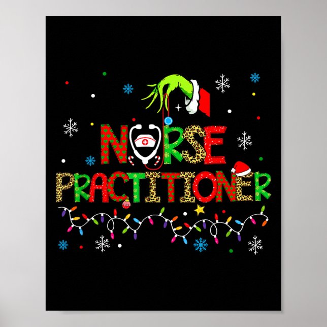 Poster Nurse Practitioner Christmas Shirt For Women  (Devant)