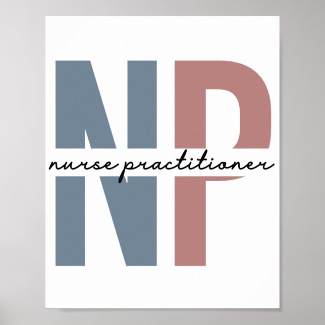 Poster Nurse Practitioner NP nurse appreciation gifts (Devant)