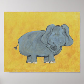 Poster Nurserie d'éléphant Ed - IMPRIMÉ