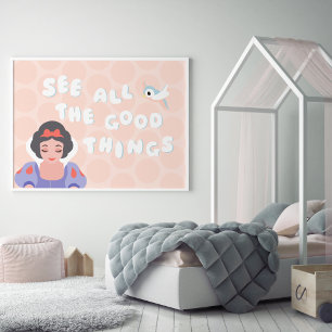 Poster Nurserie Inspirante Blanche-Neige