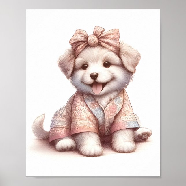 Poster Nursery Art Nusantara / Patrimoine Bébé Animaux (Devant)