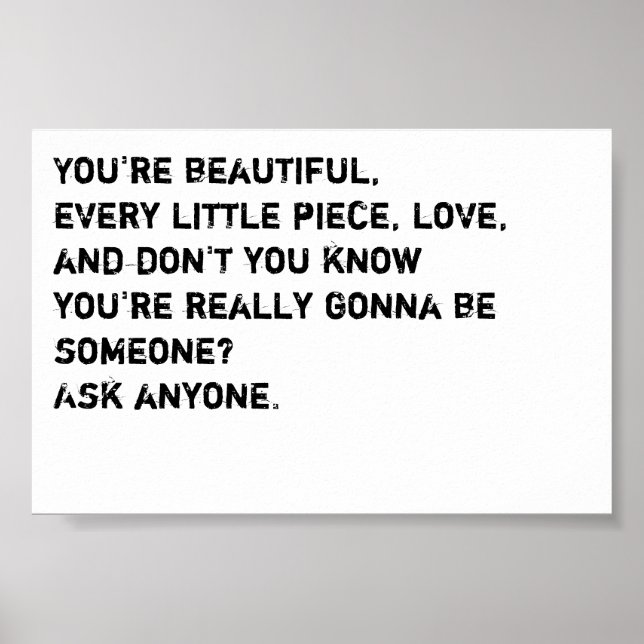 Poster Nursey Decor, Playroom Decor, citations inspirante (Devant)