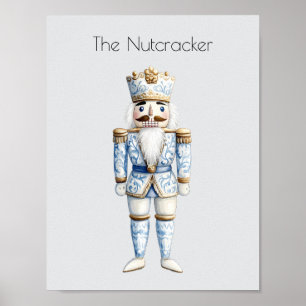 Poster Nutcracker aquarelle Noël