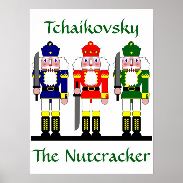 Poster Nutcracker cadeau de ballet de Noël personnalisé (Devant)