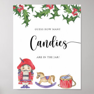 Poster Nutcracker - devinez combien de bonbons