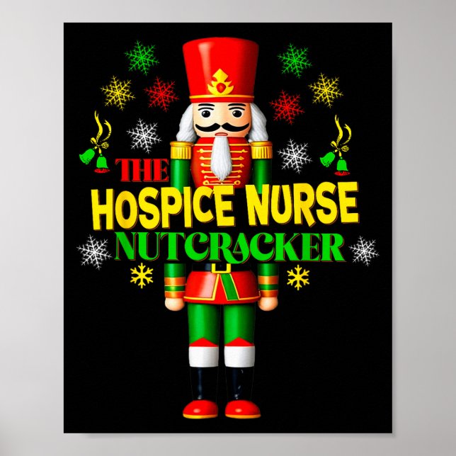 Poster Nutcracker Hosce Nurse Festive Christmas Holiday S (Devant)