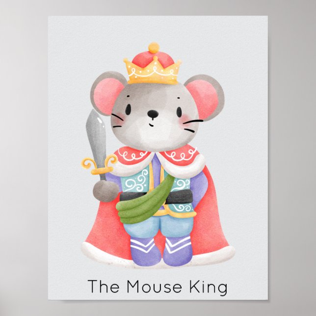 Poster Nutcracker Souris King Pastel Noël (Devant)