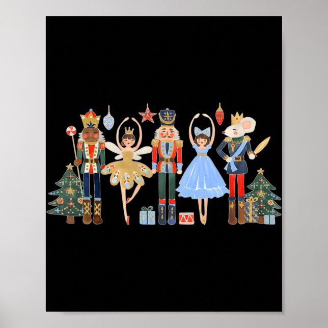 Poster Nutcracker Squad Ballet Dance Matching Family Chri (Devant)