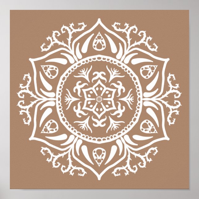 Poster Nutmeg Mandala (Devant)