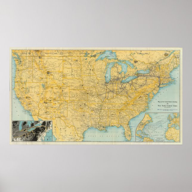 Poster NY Lignes centrales (Devant)