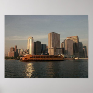 POSTER NYC~ In Memoriam ~ Twin Towers & SIFerry