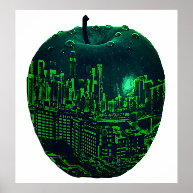 Poster NYC vraiment grosse pomme (Devant)