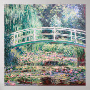 Poster Nymphéas blancs   Claude Monet