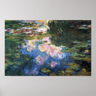 Poster Nymphéas par Claude Monet, Art de jardin vintage