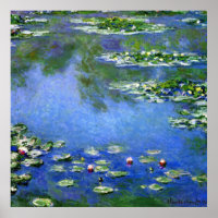 Nymphéas par Claude Monet, Beaux-arts vintage
