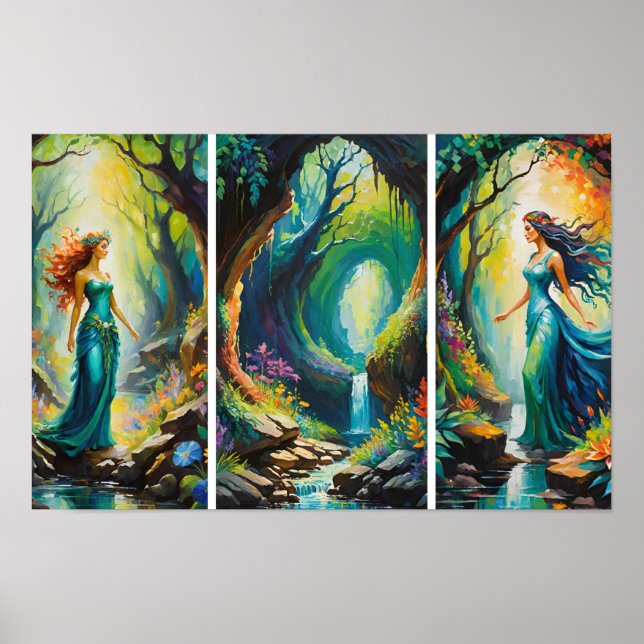 Poster Nymphes De La Forêt (Devant)