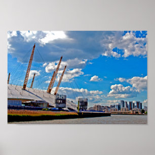 Poster O2 Arena River Thames Londres UK