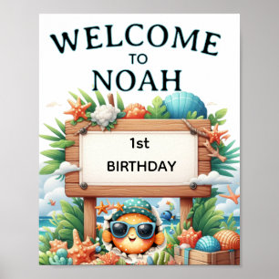 Poster O-fish-ally Une fête d'anniversaire