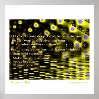 Poster O Love - Rumi