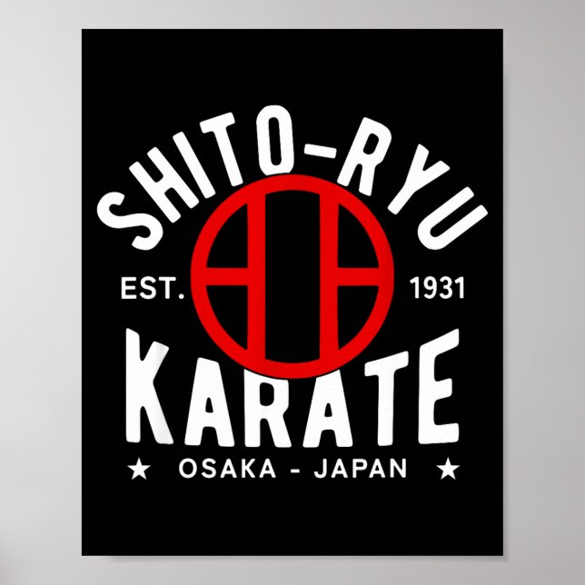 Poster O Ryu Karate Do Martial Arts Japan Tokyo  (Devant)