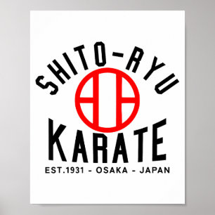 Poster O-ryu Karaté Japon Arts Martiaux