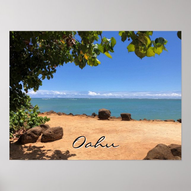 Poster - Oahu Beach (Front)