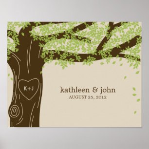 Poster Oak Arbre mur personnalisé