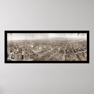 Poster Oakland, CA Panorama Photo 1909