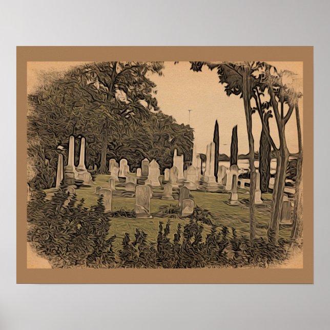 Poster Oakland Cemetery, Atlanta, GA (Devant)