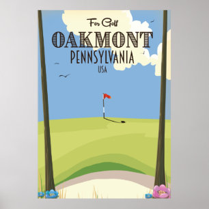 Poster Oakmont Pennsylvania Golf