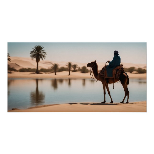 Poster Oasis dans le désert (Devant)