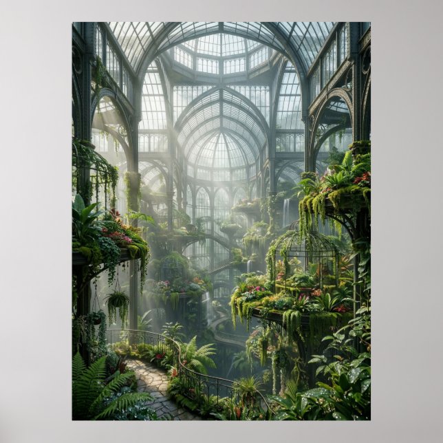 Poster Oasis du Jardin de Verre Enchanté (Devant)