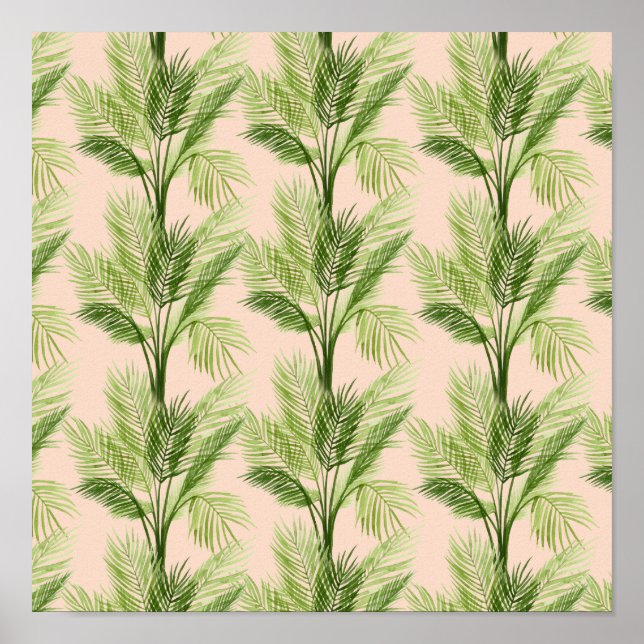 Poster Oasis intérieure | Motif Palm Tree (Devant)