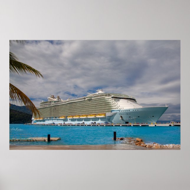 Poster Oasis royale des Caraïbes de la mer à Labadee, Haï (Devant)